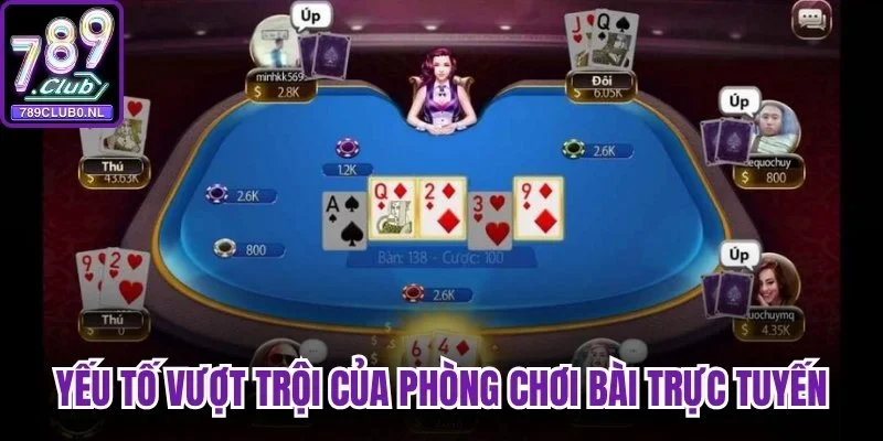Những yếu tố vượt trội của phòng chơi bài trực tuyến